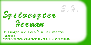 szilveszter herman business card